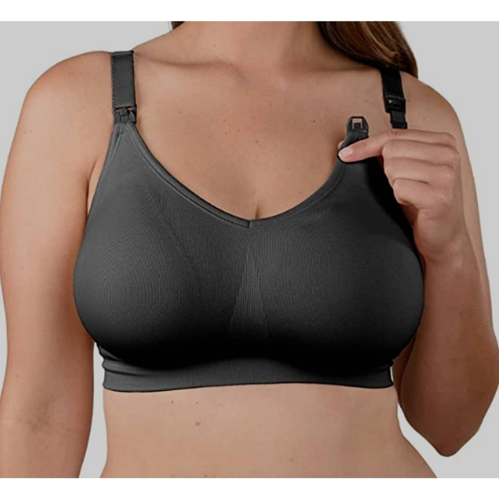 BRAVADO DESIGNS size: L Seamless Wireless Maternity Plunge Nursing Bra
